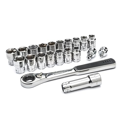 GEARWRENCH 21 Pc. 3/8" Drive 6 Pt. Pass-Thru™ Tool Set, SAE/Metric - 8921 0 21-piece kit