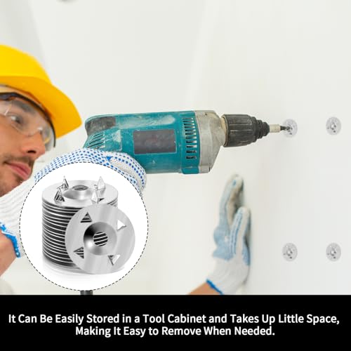 700 Pcs Foam Board Fasteners Washers, 1-1/8 Inch Galvanized Steel Insulation Fixing Hardware for Panels Installation with Cut Resistant Gloves