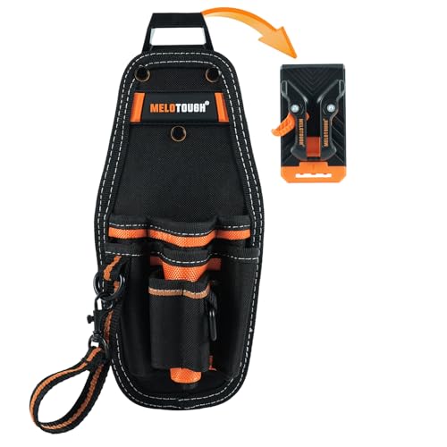 MELOTOUGH 2 PCS Small Tool Pouch with Belt Clip,Small Tool Holder Pouch, Clip on Mini Work Organizer Tool Holster and Knife Holder Pouch