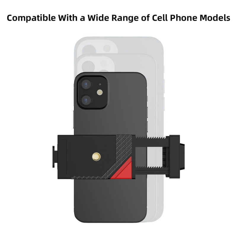 Head-Mounted Mobile Phone Holder,First-Person View Video Outdoor Live Shooting Bracket with Phone Clip(4"-7") for iPhone，Samsung,Huawei, All Smartphones Head Mount Strap