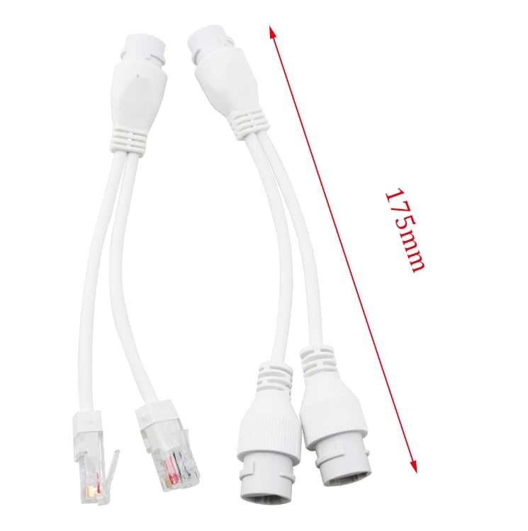 Waterproof POE Combiner Splitter Adapter Run 2 IP Cameras on 1 Cable