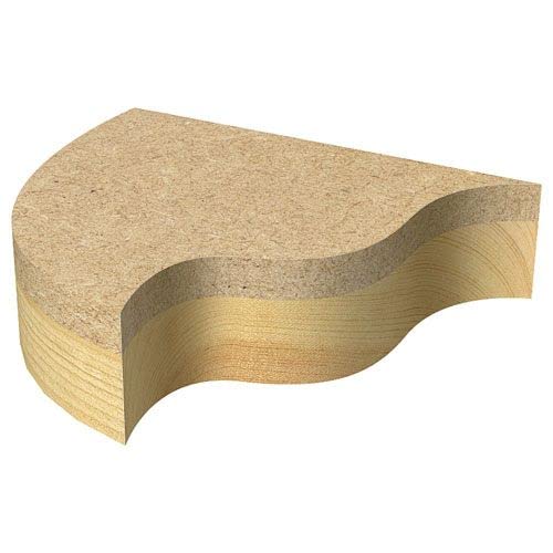 Trend Craft Pro 1/4" Shank Guided Template Profiler Router Cutter Bit - Ref C121FX1/4TC x Diameter 12.7mm; Cutting Length 12.7mm; Bearing 12.7mm Tungsten Carbide Tipped GUIDED PROFILER 9.5MM X 6.35MM CUT