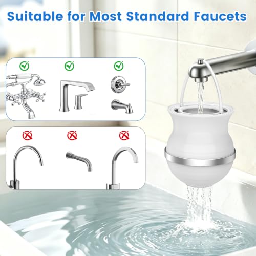 Bath Filter for Tub Faucet, Upgraded Bath Water Filter Removes 99% Chlorine