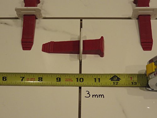 T-Lock Perfect Level Master - Professional Anti Lippage Tile Leveling System - 500 Tile Leveling Clips (1/8" (3mm)) 1 500 Clips