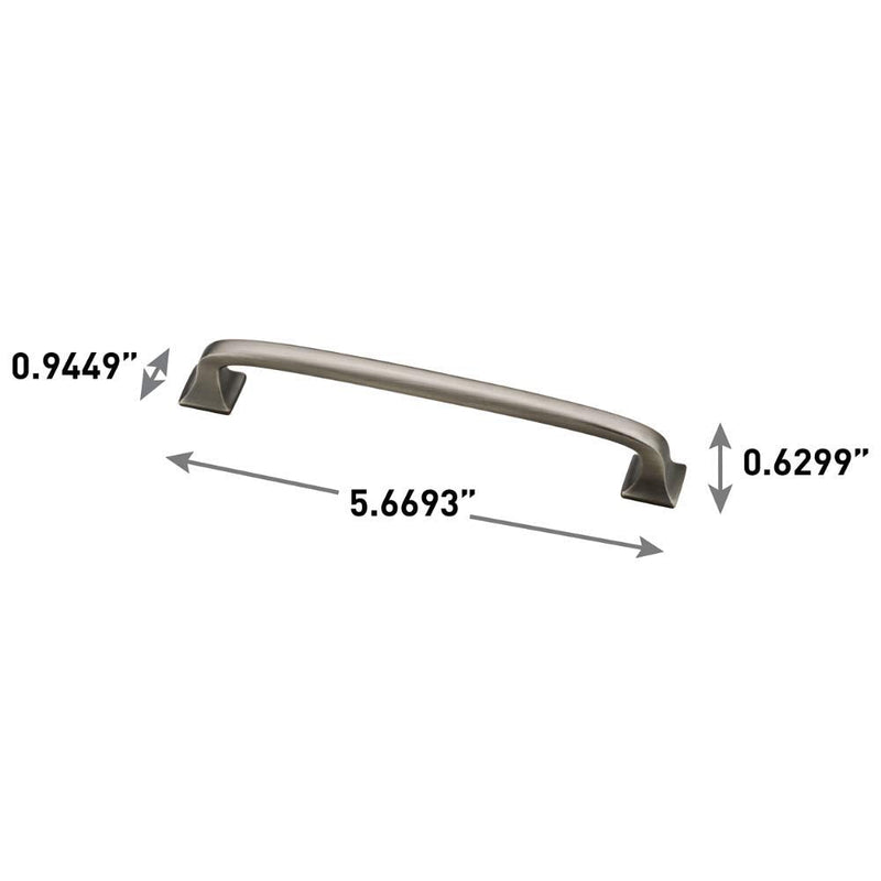 Franklin Brass (10-Pack) – Soft Iron Cabinet Handles, 5-1/16 Inch Hole Center, Pulls for Drawers, Kitchen Cabinet Door, Dressers | Lombard 5-1/16" (128mm) 10