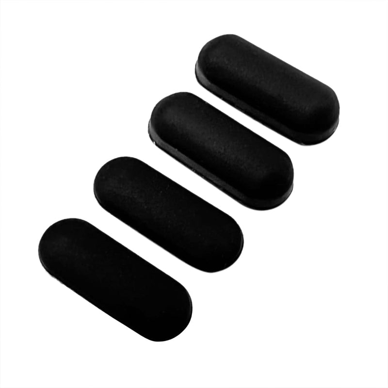 4pcs Laptop Bottom Rear Cover Rubber Foot Mat Replacement for Dell Precision 3540 3541 3542 3550 3551 / Latitude 5500 5501 5502 5505 5509 5510 5511 Bottom Cover Rubber Feet Strips (Black)