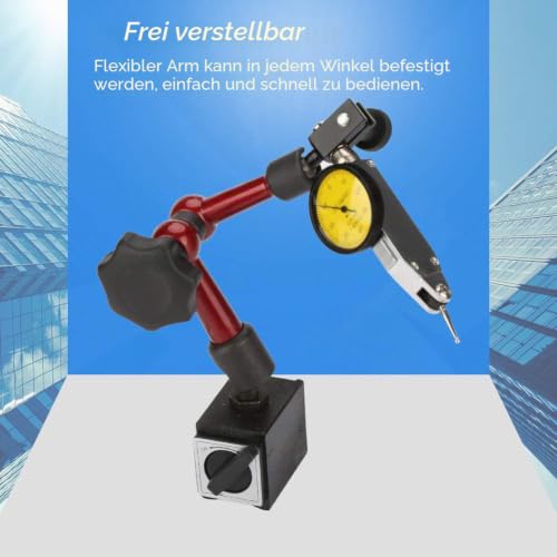Dial Indicator with Magnetic Holder, Strong and Flexible Dial Indicator with Tripod with Test Indicator and Lever
