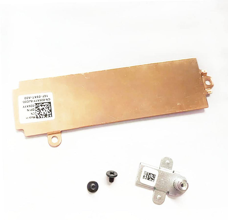 Fleshy Leaf M.2 2280 SSD Heatsink Thermal Shield 26X1Y 026X1Y w/Support Bracket X8MY9 0X8MY9 Replacement for Dell G15 5510 5511 5515 5525 Gaming Laptop