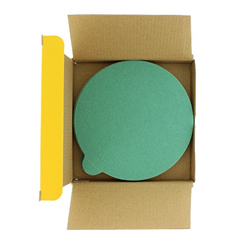 Dura-Gold 6" Green Film PSA Sanding Discs - 80 Grit & 6" PSA DA Sander Backing Pad