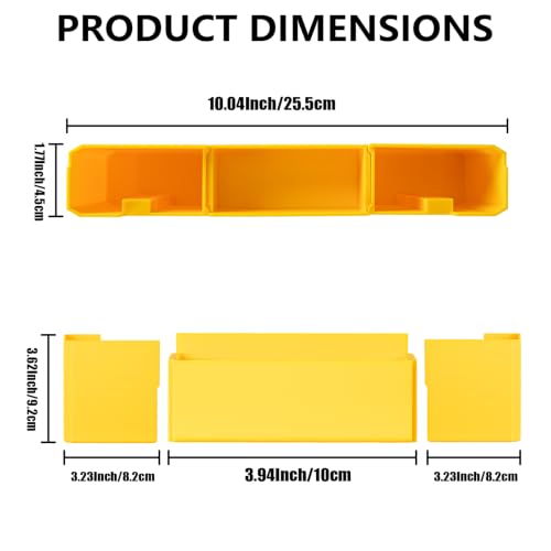 Side Deep Organizer Compatible with DeWalt TSTAK Tool Box | Space-Maximizing Storage Insert for Underutilized Side Cavity | Modular Workshop Accessory