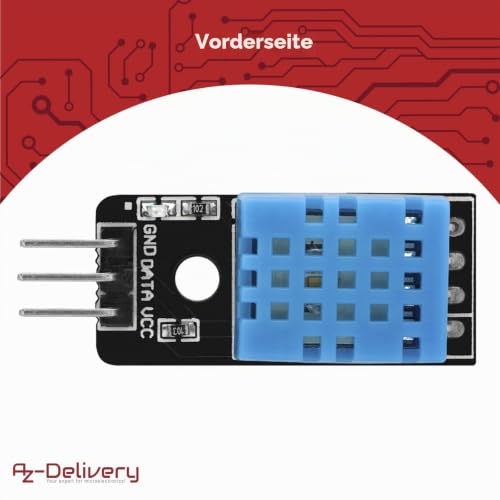AZDelivery 5 x KY-015 DHT 11 Temperature Sensor Module Compatible with Arduino and Raspberry Pi Includes eBook!