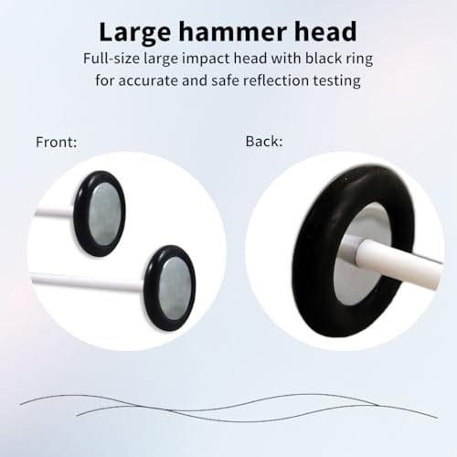 Medical Examination Reflex Hammer Neurological Percussion Hammer with Large Head and Heavy Duty Handle, Suitable for Precise Reflex Testing, Ideal for Doctors and Medical Students