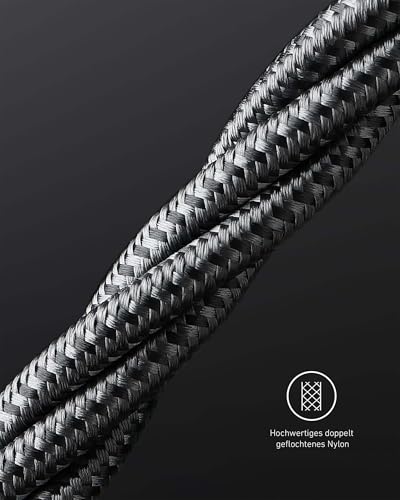 Anker 100 W USB C Cable PD 3.0 Fast Charging [3 m], Black | Charging cable USB C for iPhone 17 Pro Max/16/15 series, Samsung Galaxy S24/S25, MacBook Pro/Air, iPad Pro/Air, Pixel, Switch 3 metres 1
