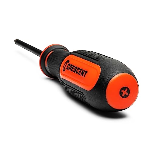 Crescent 8PC Diamond Tip Dual Material Screwdriver Set with Phillips and Slotted Screwdrivers - CDT8PCSET 8 Piece