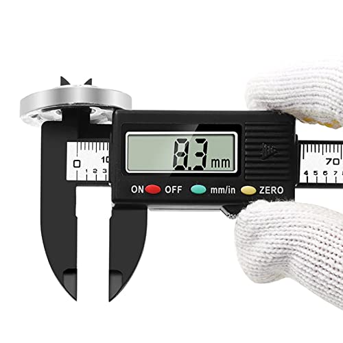 Retoo 150 mm Digital Caliper, Precise Plastic Calliper with LCD Display, Measuring Range 0-150 mm, Accuracy +/- 0.2 mm, Robust Construction for Indoor, Outside and Depth Measurements