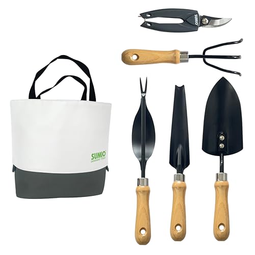 SUMIO Mini Garden Tool Kit + 6-Piece Gardening Hand Tool Set