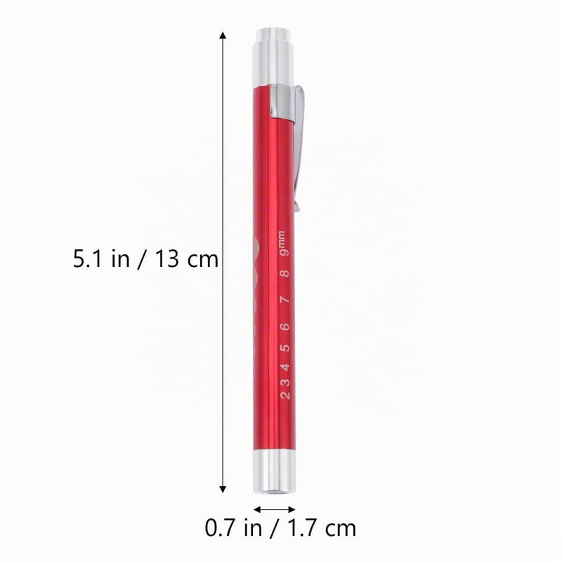 OSALADI Medical Pupil Light, Battery-Operated Inspection Lamp with Pocket Clip, Yellow Light for Student Control, Set of 2, 13.00 x 1.70 x 1.30 cm