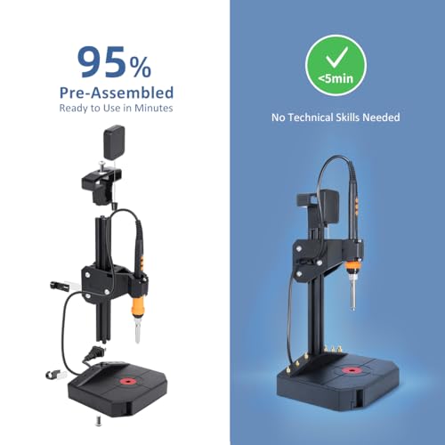 Vertical Heat Set Insert Tool with 90W Soldering Iron for 3D Printed Parts Vertical Heat Pressing Machine