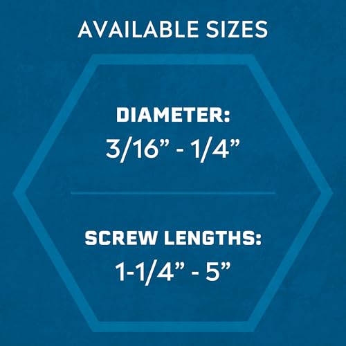 Tapcon 3/16 x 2-1/4" Star Head Blue Climaseal™ Concrete Screws, 225 PCS 3/16" x 2-1/4" 225.0