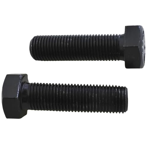 (Pack of 5pcs) M14 Thread Pitch 1.5mm Hex Head Screws Bolts, 40Cr Carbon Steel Grade 12.9, Metric Hexagon Head Bolts Full Thread (M14x50mm) M14x50mm
