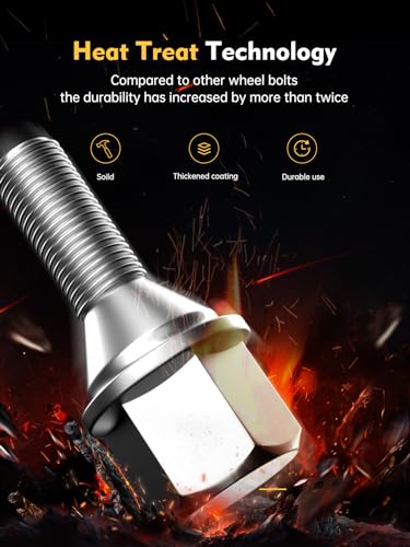 MIKKUPPA M12X1.25 Chrome Spline Lug Nuts & M12X1.25 Chrome Lug Blots