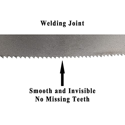 Imachinist 80" Long, 1/2" Wide, 10/14TPI and 8/12TPI Bi-metal Band Saw Blades for Soft Metal