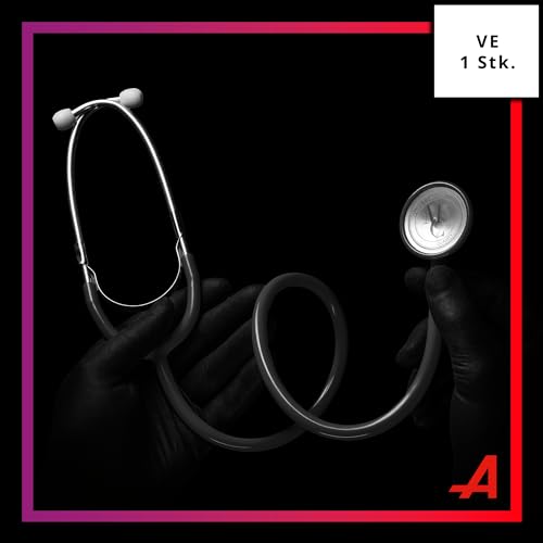 Flat-Headed Stethoscope Ultra-Lightweight Super Acoustics Various Colors | Black1