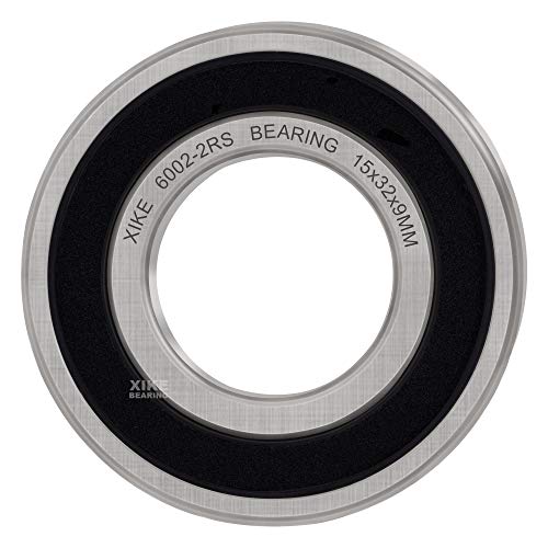 XiKe 10 Pack 6002-2RS Ball Bearings 15x32x9mm Chrome Steel 6002-2RS | 15x32x9mm