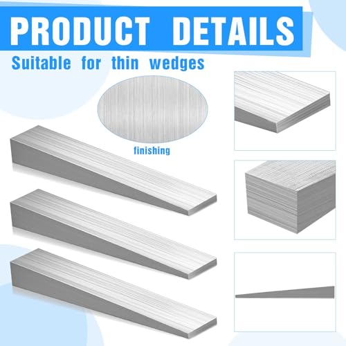 12 Pcs Steel Flange Wedges Beveled Washers Right Angle Wedges Triangular Metal Gaskets Shims for Lathes, Welding Machines Equipment (4.02'' X 0.71'' X 0.5'') 12 4.02'' x 0.71'' x 0.5''
