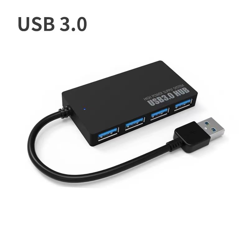 Slim USB 3.0 +2.0 Hub Distributor 4 Port Super Speed Data HUB Adapter, USB Splitter USB Expander for Notebook Laptop PC