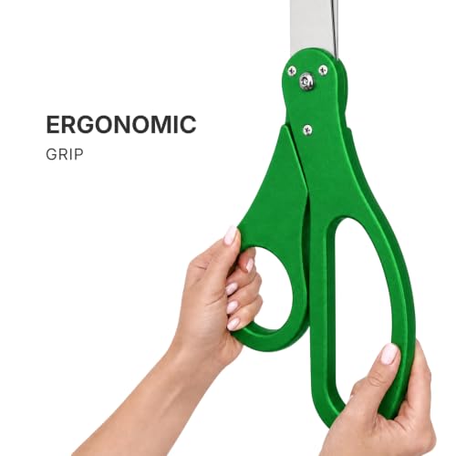 25 Inch Grand Opening Scissors Green – Giant 25" Ribbon Cutting Scissors Green for Special Events Inaugurations Business Openings & Celebrations