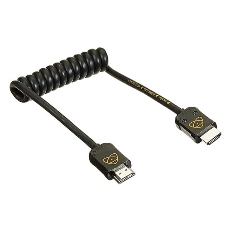 Atomos ATOM4K60C5 ATOMFLEX PRO HDMI 2.0 30cm Coiled Cable (Full To Full) Full to Full