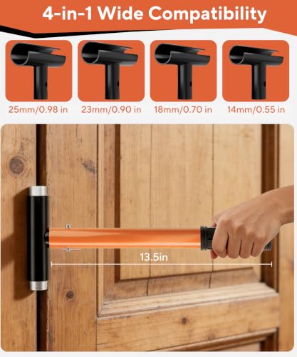 Pluvincuts Door Hinge Adjustment Tool, 4-in-1 Hinge Gap Adjuster Wrench Orange