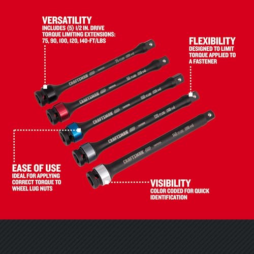 CRAFTSMAN Torque Extension, Automotive, 5-Piece Set (CMMT98356)