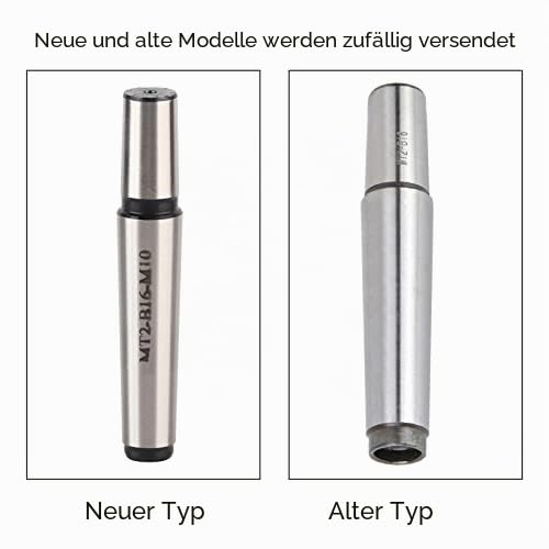 Ausla Morse Taper Adaptor MT2 B16 M10 | Cone sleeve, for lathe drill chuck, cone mandrel set