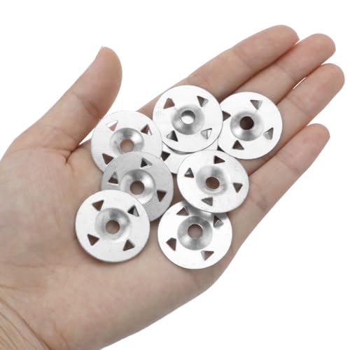 QWORK Foam Board Fasteners Washers, 500 PCS 1-1/8" Steel Washers for Fixing Insulation Board Foam Board