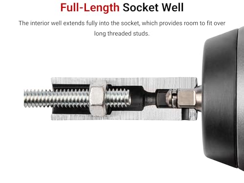TEKTON 1/2 Inch Drive x 42 mm 6-Point Impact Socket | SID23142 Deep