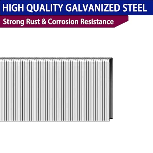 HW HAMWOO 18 Gauge 1/4" Narrow Crown Staples,1/2",3/4",1":3000pcs 3Sizes(1/2",3/4",1")--3000pcs