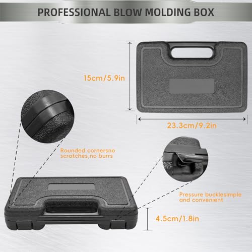 Armorers Bench Block Non-Slip Universal Gun Block & Professional Pin Punches, Punch Tool, Roll Pin Punch Set Punch Set with Organizer Storage Box - Complete Mechanical Repair Tool Kit