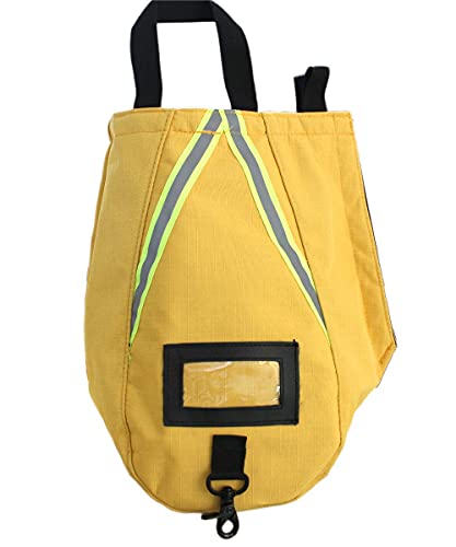 MELOTOUGH Firefighter Bag Fireman SCBA Air Respirator Storage Bag with Soft Lined (Ripstop Turnout Tan) + 7-Pocket Firefighter Tool Pouch with Carry Handle and Flap, Fits in Bunker Gear Pocket