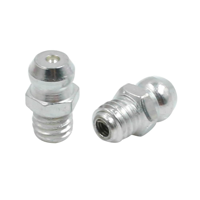 X AUTOHAUX Set of 10 Straight Grease Nipple Fittings with Dust Cap for Car M6