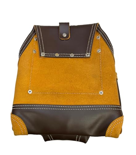 Zeluga 20-164 10 Pocket Rigger Heavy Duty Leather Tool Bag, Coffee