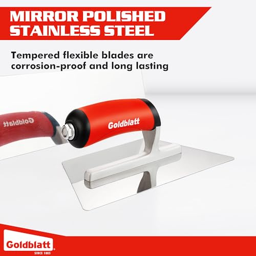 Goldblatt 3 Pieces Venetian Plaster Trowel Set, Drywall Tools for Finishing
