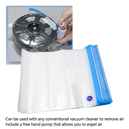 Fockety Filament Storage Bag, 20Pcs Vacuum Double Seal Water Proof Resealable Bag Widely Compatible Vacuum Sealed Bag Flexible Storage Dust Moisture Proof 3D Filament Storage for 3D Printer Filament