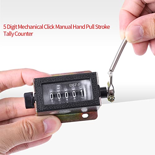 Aramox D67-F 5-Digit Mechanical Hand Counter Resettable