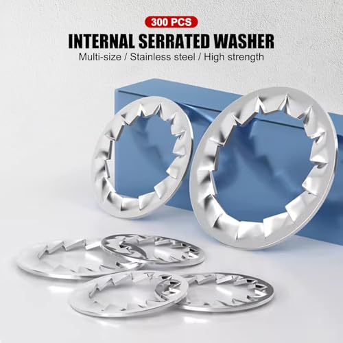 300 PCS Stainless Steel Washer Set, M3 M10