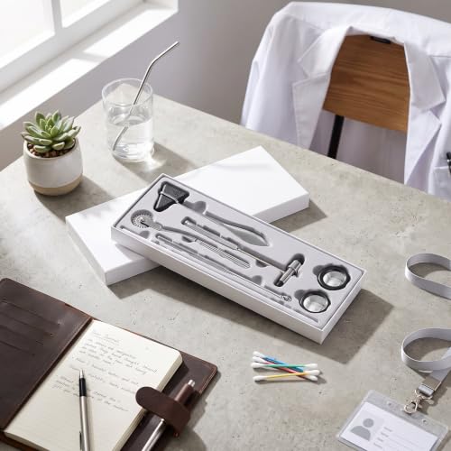 Ejoyous Neurological Percussion Kit, 5 Pieces, Stainless Steel, Multifunctional, Portable, Medical Reflex Hammer for Nervous System Examination