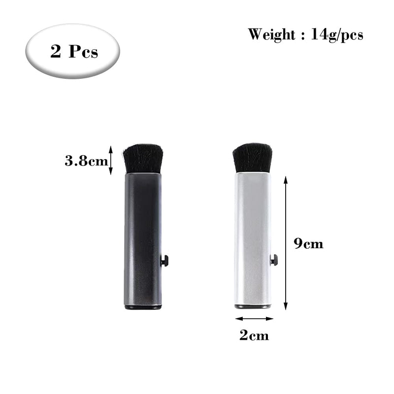 2 Pcs Retractable Keyboard Cleaning Brush Computer Cleaning Tool Dust Cleaning Removal Brush for Computer Keyboard Desktop Table