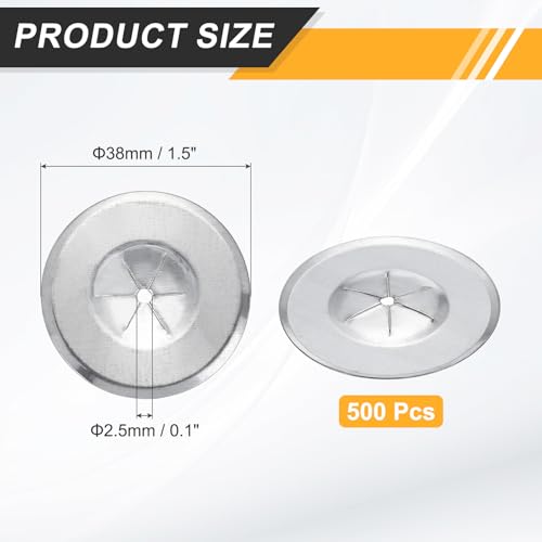 PATIKIL Self Locking Washers 1.5 Inch for Perforated Insulation Pins,500Pcs