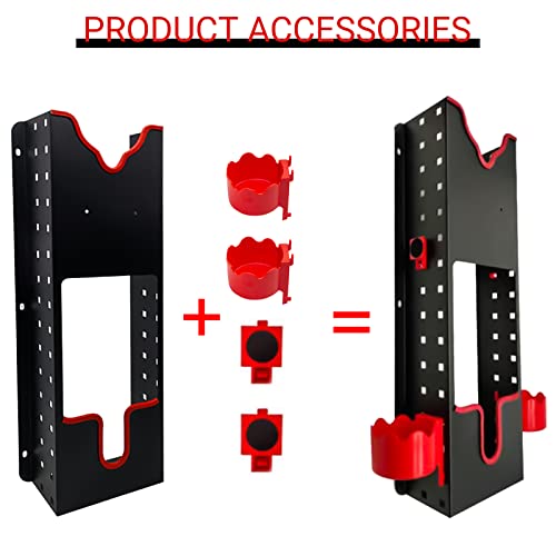 Polishing Buffer Holder Wall Mount, Rotary Polisher Storage Rack 19.3x6.7x3.74 inch